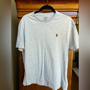 Men’s Short Sleeve Tee - Polo Ralph Lauren - Size M Cream- Light Gray